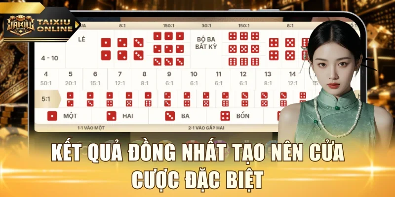 Kết quả đồng nhất tạo nên cửa cược đặc biệt
