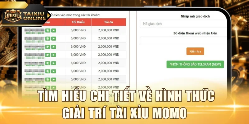 Tìm hiểu chi tiết về hình thức giải trí tài xỉu Momo